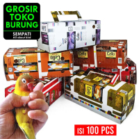 SEMPATI GROSIR Kotak Kardus Bawa Burung Ekonomis Isi 100 Pcs Polos Kotak Box Traveling Bawa Pindah B