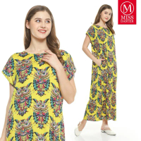 MISSDASTER - Daster Panjang Rayon Motif Busui Semata Kaki Nyaman Lembut Pendek daster  remaja