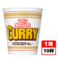 【NISSIN 日清】CUP NOODLE經典咖哩風味泡麵杯麵 10杯入 日本直送原裝進口露營美食零食點心拉麵(87gX10杯)