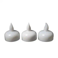 Pack Of 6 Flickering Flameless Waterproof Candles Lamp Floating On Water Led Plastic Battery Operated Tea Lights For Pool Spa