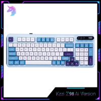 Pre Sale Kzzi Z98ai Mechanical Keyboard Bluetooth Wireless Keyboard 3mode Intelligent Writing Gasket Hot Swap Rgb Game Keyboards