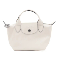 【LONGCHAMP】Le Pliage Xtra XS 牛皮 手提包 肩背包 斜背包 水餃包 白紙色 L1500987555