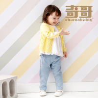 奇哥 Chic a Bon 小甜心黃色線衫外套 (1-5歲)