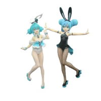 2 types black white Anime 29cm Bunny Girl Hatsune Miku Ver Pvc Action Figure Collectibles Girls Action Figure Toys