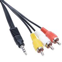 AV cable 1:3 audio cable millet set top box connected to TV lotus video cable 3.5mm audio 1:3 video cable