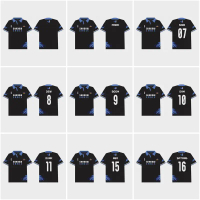 STARLYMPICS 2024 / JERSI CHEETAH Kilat, Gmmtv, Baju Polo Hitam, Baju Sukan Lengan Pendek, Baju Sukan