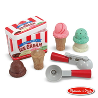 《 美國 Melissa &amp; Doug 》玩食趣-磁力冰淇淋甜筒組 東喬精品百貨