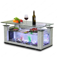 TV Cabinet Ecological Fish Tank Aquarium Floor Glass Bar Living Room Fish Tank 3 M 2 M