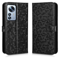 New Style Black Shark 5RS 5 4 Pro Flip Cover for Xiaomi 12 Ultra 12S 12 Lite 11T Case 3D Wave Point Leather Phone Wallet