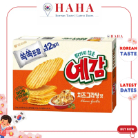 Snack Khoai Tây Không Chiên Vị Phô Mai Đút Lò Hàn Quốc [Orion] 오리온 예감 치즈그라 64G 204G | sieuthiHAHA