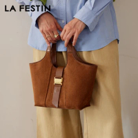 LA FESTIN Original Designer Luxury Bag Hand Bags for Women New Shoulder Crossbody Bag Leather Ladies Bags Large Capacity