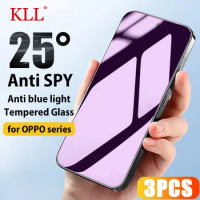 1-3pcs Privacy Anti Blue Light Tempered Glass for OPPO Reno 8 Pro Plus 7 6 5k 4 SE 3 2Z A73 A83 K11 Anti Spy Screen Protector