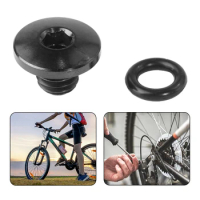 1set Bicycle Bleed Titanium Screw + O-Ring M5 For-Shimano XT SLX Zee Deore For LX Bicycle Split Oiler Cover Srew Accessories