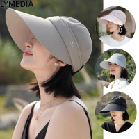 Mũ mùa hè dành cho nữ LYMEDIA, Mũ chống nắng chống tia cực tím vành lớn có thể điều chỉnh, Kem chống