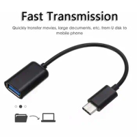 Portable Otg Adapter Cable Female Cable Adapter Adapter Usb To Type C Mobile Phone Accessories Type C Otg Data Cable 16.5cm