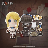 Emma Woods Game Identity V Cosplay Mascot Plush Doll Change Suit Dress Up Clothes Stuffed Doll Toy Anime Character Plushie Gift