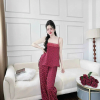 NSK Set 2 dây quần ống rộng. Nữ Women Thun