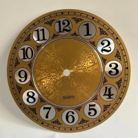 Quartz Wall Clocks 180mm Vintage Aluminium Metal Wall Clock Dial Face Arabic Numeral Bedroom Living Room Clock Decoration