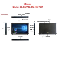 10 Inch Windows 10 OS I5 CPU 8G RAM 256G ROM GSM 4G Visible In The Sun Industrial Rugged Tablet PC T11W With Cradle Docking