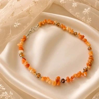 Bijou Gemstones Necklace Choker mix Crystal Hijau