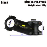 27757575 Uno Thân Ghi Đông Xe Đạp Leo Núi Siêu Nhẹ 7 17 Độ 28.6 25.4mm 60-130mm Màu Đen Bạc555