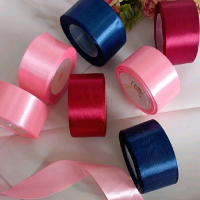 Pita Satin 4 Cm Per 5 Meter - Pita Kado Hiasan Buket - Pita Satin Untuk Hampers Pita Satin Meter