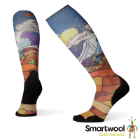 ├登山樂┤美國 SmartWool 羊毛襪 PhD滑雪輕量菁英減震型PRINT高筒襪-探險之夜 # SW001047092