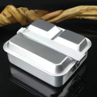 Outdoor Stainless Steel 304 Cookware Lunch Box Portable Camping Set for 1-2 People American Style Individual Cookware Lunch Box