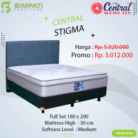 New! Springbed Central Stigma Ukuran 180x200 Komplit Set