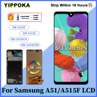 AMOLED For Samsung Galaxy A51 LCD SM-A515FN/DS A515F/DS A515 A515F Display Touch Screen Digitizer Parts For Samsung A515 LCD