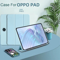 Case for OPPO Pad Air 10.36 Leather Soft Silicone Back Stand Tablet Shell for OPPO Pad 2 11.6 Case for Pad 11 Protective Shell