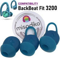 misodiko Eargels Ear Tips Compatible with Plantronics BackBeat Fit 3200 True Wireless Earbuds