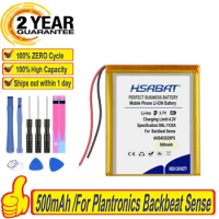 Top Brand 100% New 500mAh AHB403029PS Battery for Plantronics Backbeat Sense Wireless Bluetooth Headset Batteries