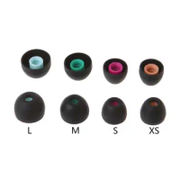 4 Pairs(XS/S/M/L) Soft Silicone Ear Pads Earphone Eartips Suit for 90% In-ear Earbuds Cover Accessories for Sony Headphone
