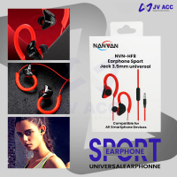 NANVAN NVN-HF8 HEADSET EARPHONE SPORT STEREO MEGA BASS JACK 3.5MM UNIVERSAL UNTUK GYM / OUTDOOR ACTI