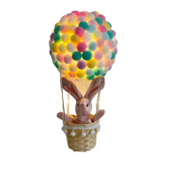 Handmade DIY Hot Air Balloon Hanging Decoration Night Light Kit Creative Birthday Gift for Girls Gra