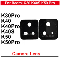 For Redmi K30 K40 K50 Pro k40s k50Pro Only Rear Back Camera Lens Without Frame Repalcement Parts