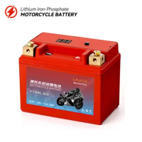 Motorcycle Battery LiFePO4 Scooter Starter 12.8V 5Ah 7Ah 9Ah CCA 200A-400A Built in BMS Lithium Battery Voltage Protection ATV