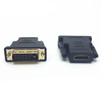 24+1 Pin DVI HDMI Adapter Gold Plated HDMI Female to DVI Male Video Converter 1080P for PS3 Projector HDTV