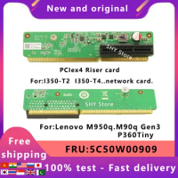 5C50W00909.For Lenovo Tiny8 PCIe x4 Riser Card P360tiny.M90q Gen3,i350-t2 i350-t4 Network card bezel .Fast shipping