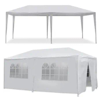 10 x 20' Gazebo Party Tent with 6 Side Walls Wedding Canopy Cater Events Outdoor