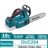 Makita DUC254 18V LXT Cordless Brushless Electric Saw Chainsaw 250mm (10") Guide Bar Rechargeable Power Bare Tool DUC254ZB