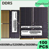 Ymeiton DDR5 100PCS notebook Universal Memory Card 4800Mhz 5200Mhz 5600Mhz 8G 16G 32G U-DIMM288pin RAM memoriam memory wholesale