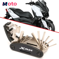 XMAX Logo Motorcycle Accessories Tool Repair Screwdriver Set &amp; Helmet lock For YAMAHA XMAX 300 250 400 Xmax300 Xmax250 Xmax400