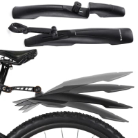 2Pcs Bike Fenders Mudguard Adjustable Cycling Splash Guard Dustproof Bike Fender Universal Bicycle Mudguard for Mountain Bike