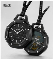 Jam Saku Gantung Analog 2865 BLACK Water Resistant 50m