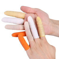 一次性手指套加厚防滑耐磨乳膠橡膠無塵防護點鈔護指勞保手指頭套