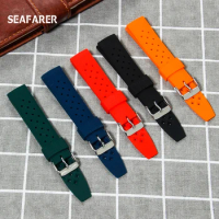 Rubber Watch Strap 20mm 22mm For Seiko SRP777J1 New Watch Band Diving Waterproof Bracelet Black Blue Orange Green Red Watchband