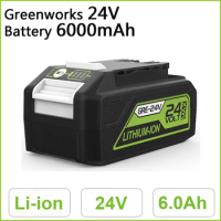 Tools Batteries Series New Upgrade Replacement Greenworks 24V Battery 6000mAh Lithium Battery Compatible with Greenworks
