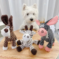 A Flexible New Dog Sounding Toy Molar Training Interactive Corn Grain Donkey Pet Supplies Safe And H